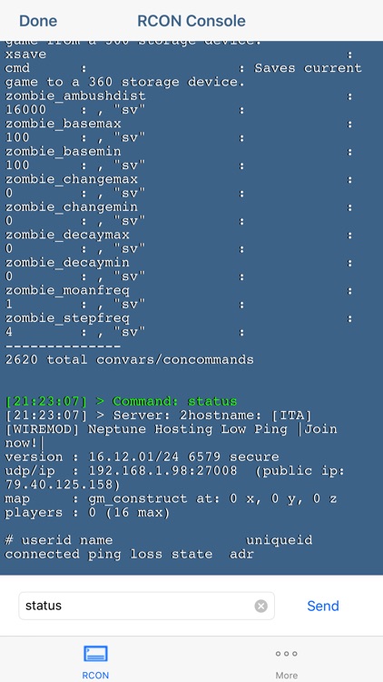 RCON Game Server Admin Manager