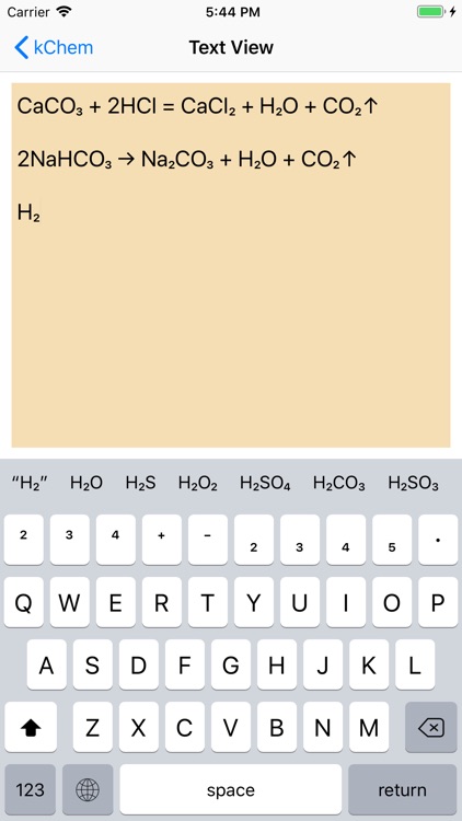 kChem - Chemistry Keyboard screenshot-0