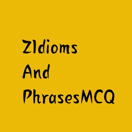 ZIdiomsAndPhrasesMCQ