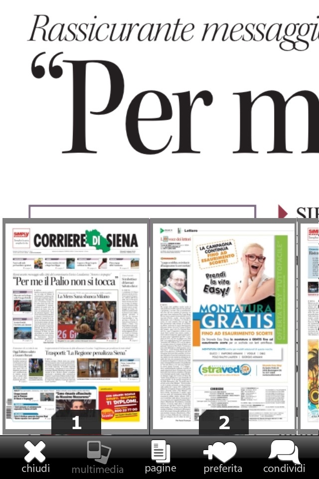 Corriere di Siena digitale screenshot 2