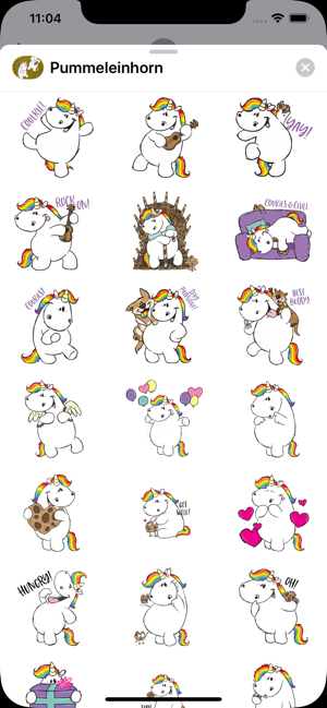 Pummeleinhorn Unicorn Stickers(圖2)-速報App