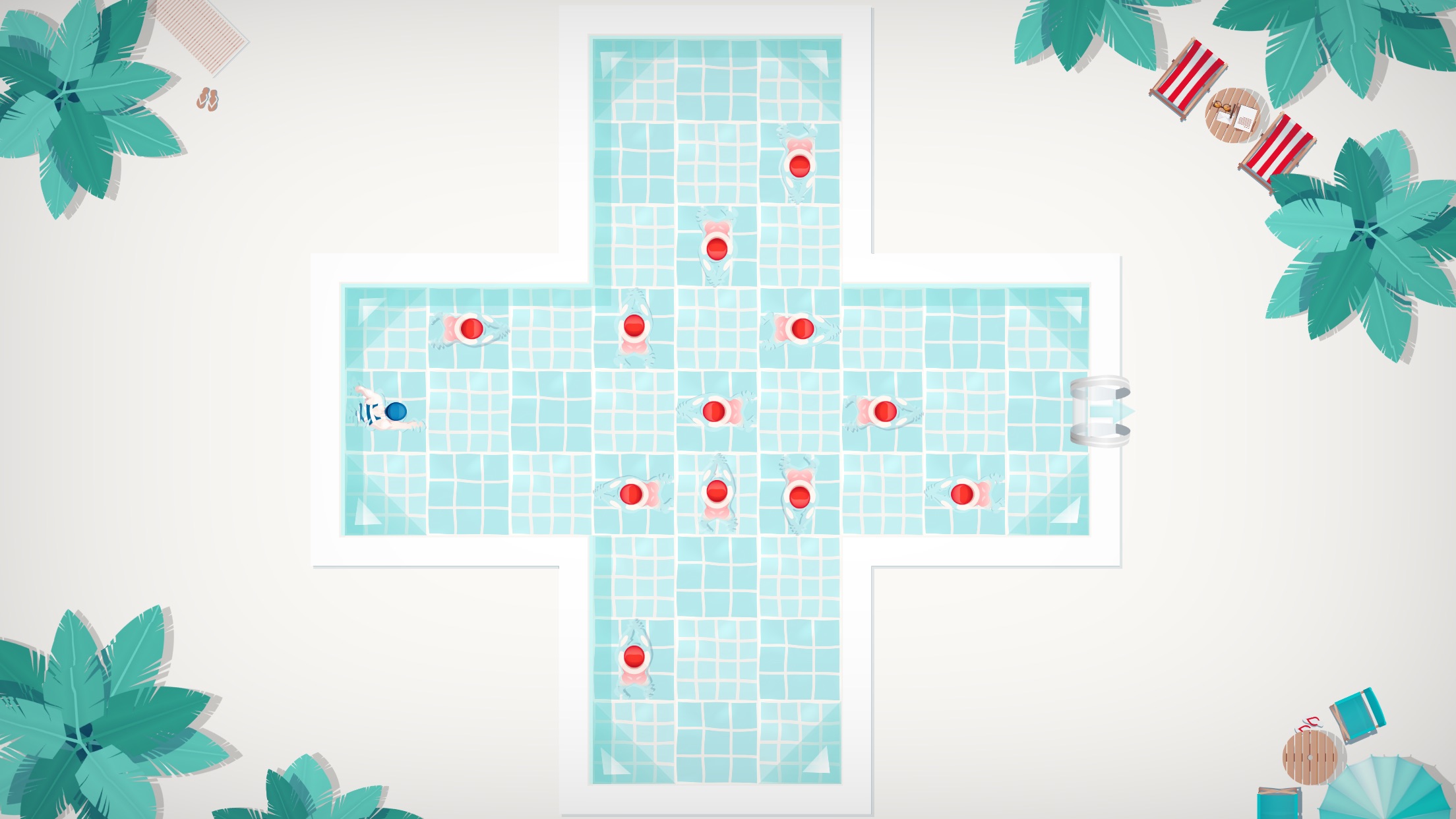 Screenshot do app Swim Out