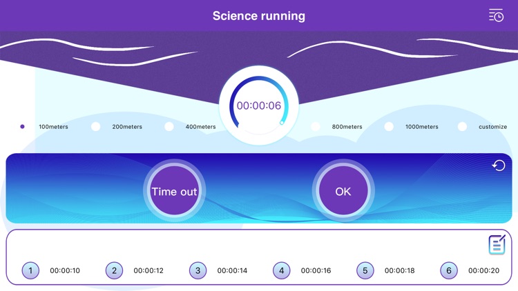 Science running-Fitness timing