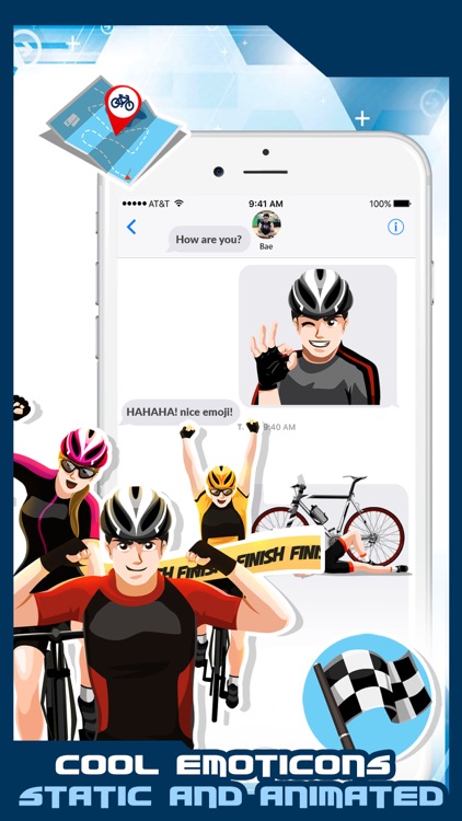 Cycling Emoji & Wallpaper App