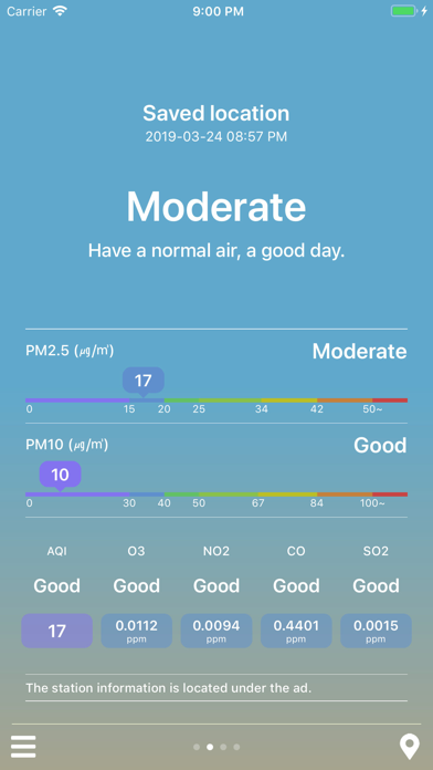 MiseNo - Air Quality Forecast screenshot 2