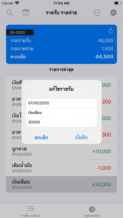 บัญชีรายรับรายจ่าย