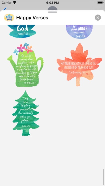 Happy Verses Stickers screenshot-3