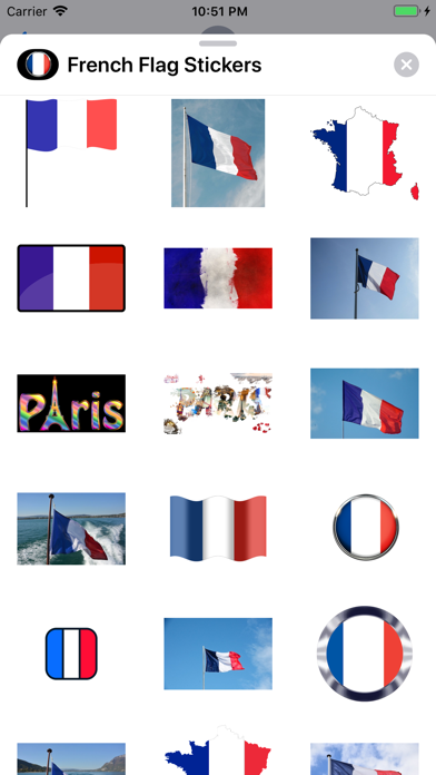 French Flag Stickers screenshot 3