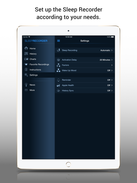 iPad Image of Prime Sleep Recorder