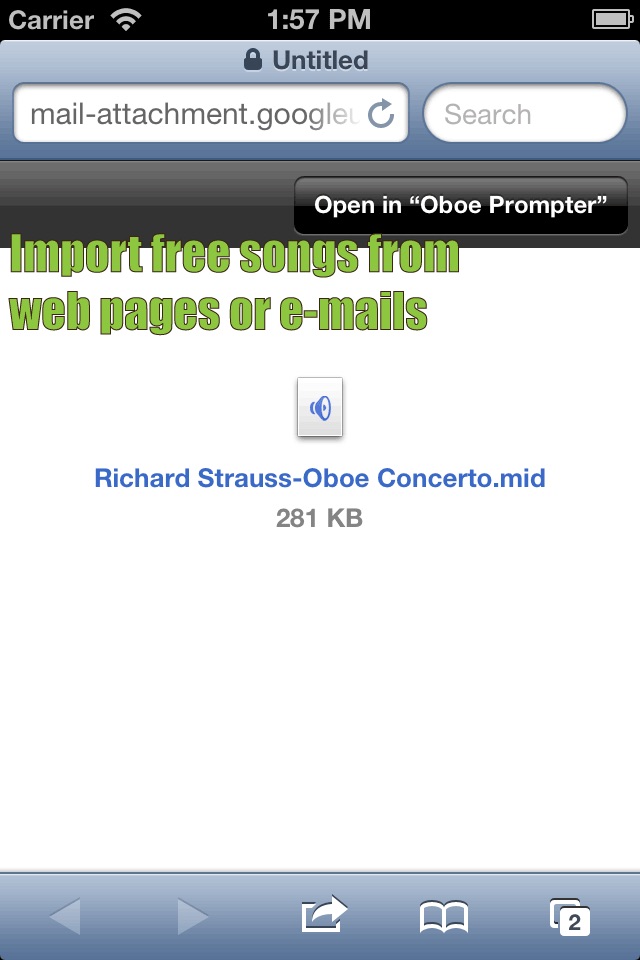 Oboe Prompter screenshot 3