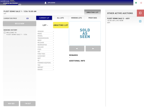 SVA LiveBid - náhled