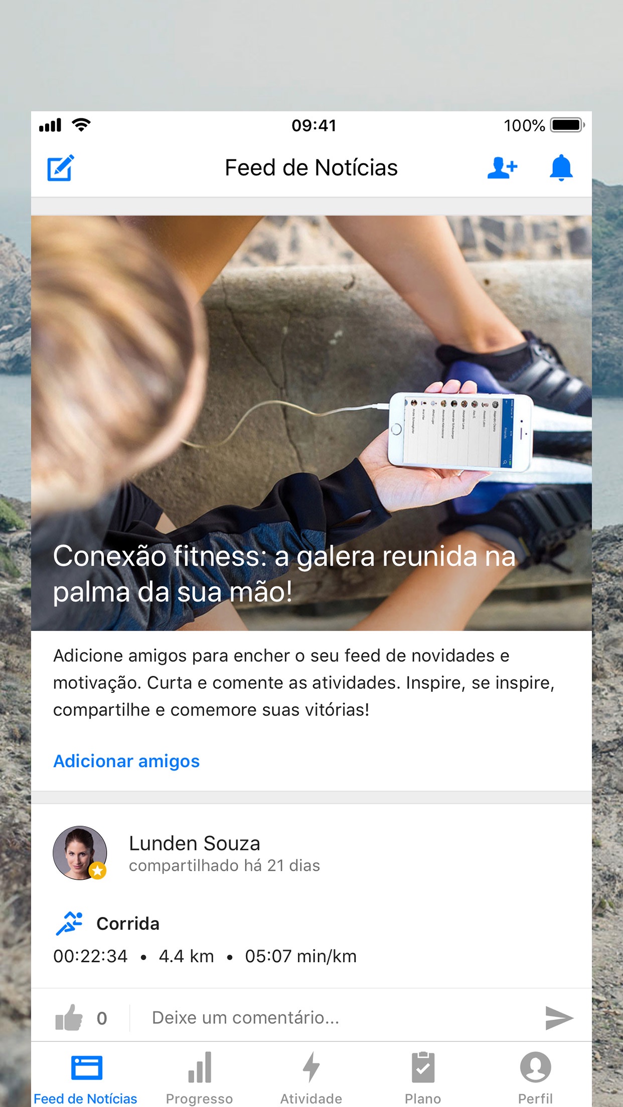 Screenshot do app Runtastic PRO Correr Caminhar