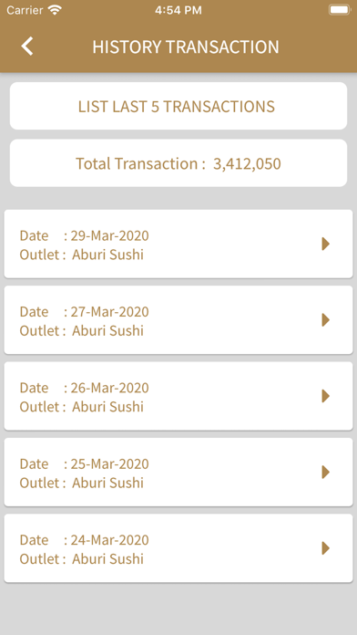 Aburi Sushi Membership screenshot 4