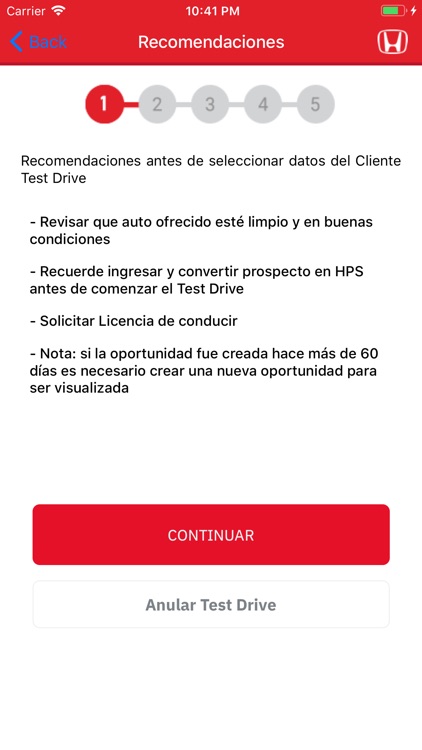 Test Drive para Honda Chile screenshot-3