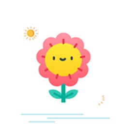 Cute flower Sticker