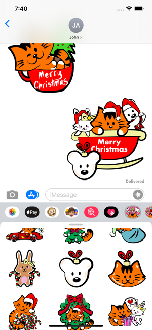 Kikimoji Cute Christmas(圖4)-速報App