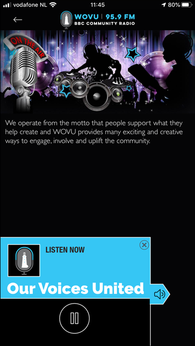 WOVU 95.9FM - Community Radio screenshot 2