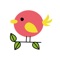 Is the colorful, stylishly dressed bird iMessage sticker, with a humorous expression, very interesting