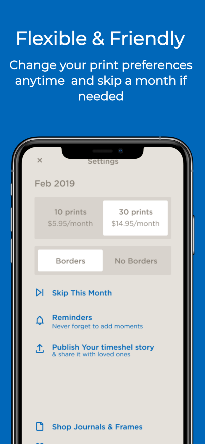 timeshel- monthly photo prints