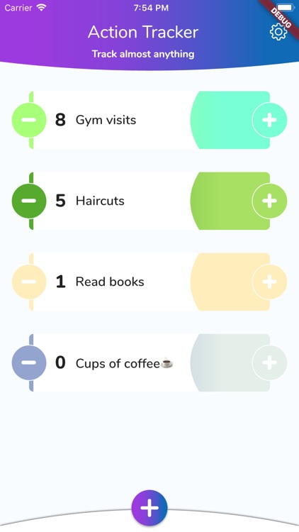 Track it - activities counter