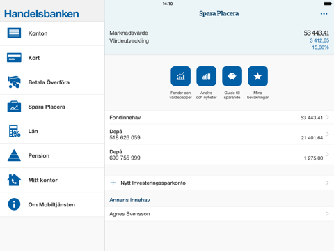 Handelsbanken SE – Privat - náhled