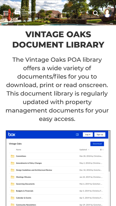 Vintage Oaks POA screenshot 3