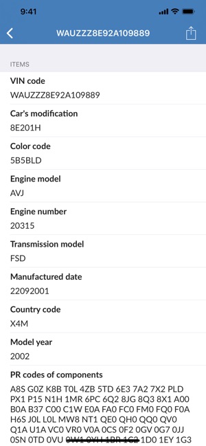 VIN Decoder for Audi(圖2)-速報App