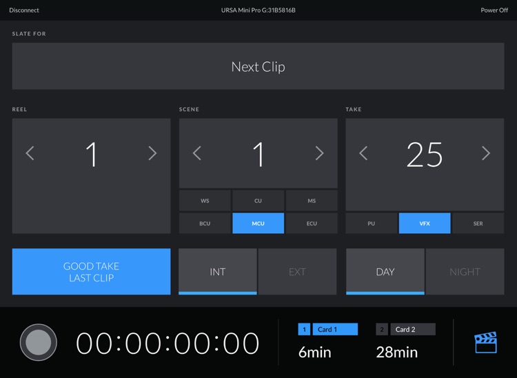 Blackmagic Camera Control