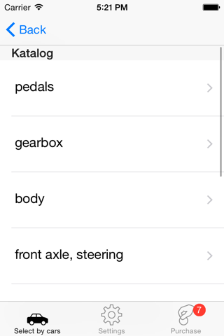 Skoda parts and diagrams screenshot 2