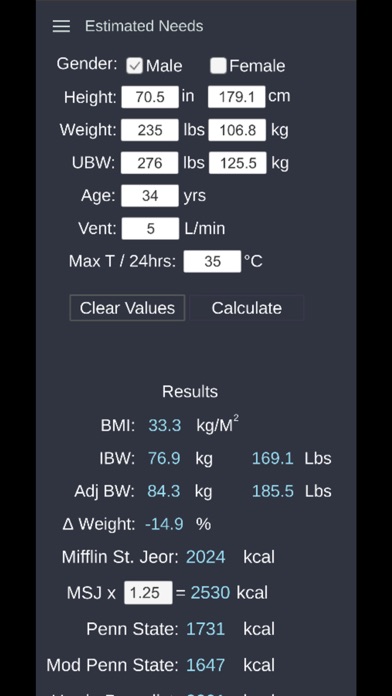 Dietitian Calculator screenshot 4