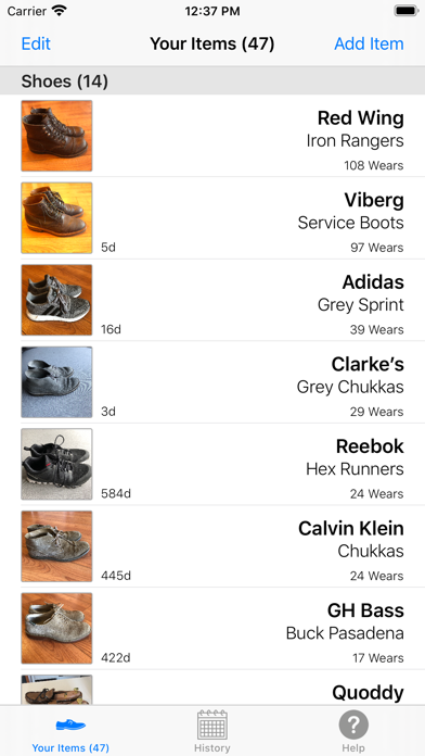 WearTracker - Clothing Tracker screenshot 2