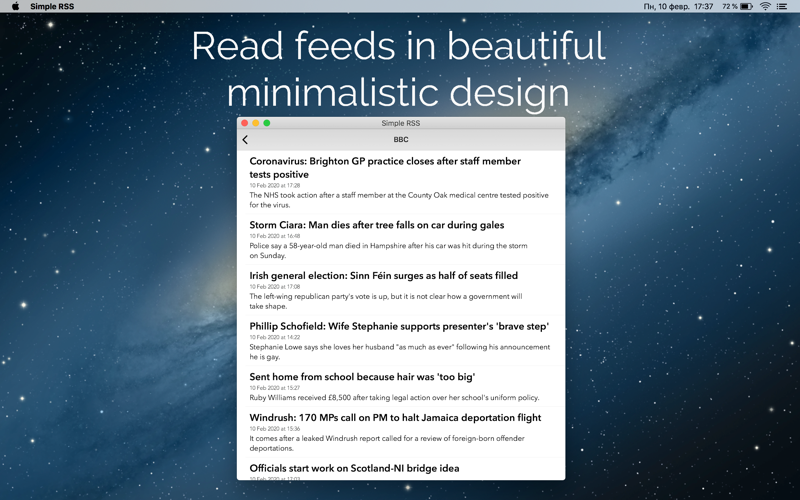 Simple RSS Feed Reader screenshot 2