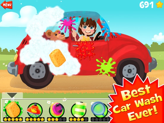 Игра автомобиль и грузовик мыть car