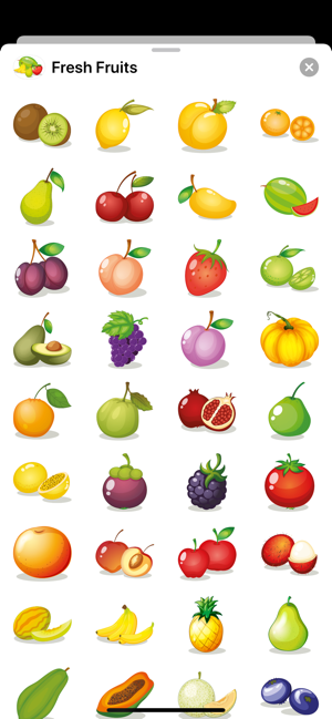 Healthy Fruit Berry Stickers