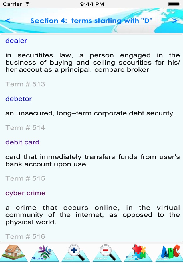 Commercial  Law Terminology screenshot 3