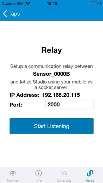 IoTize Tap Manager screenshot 4