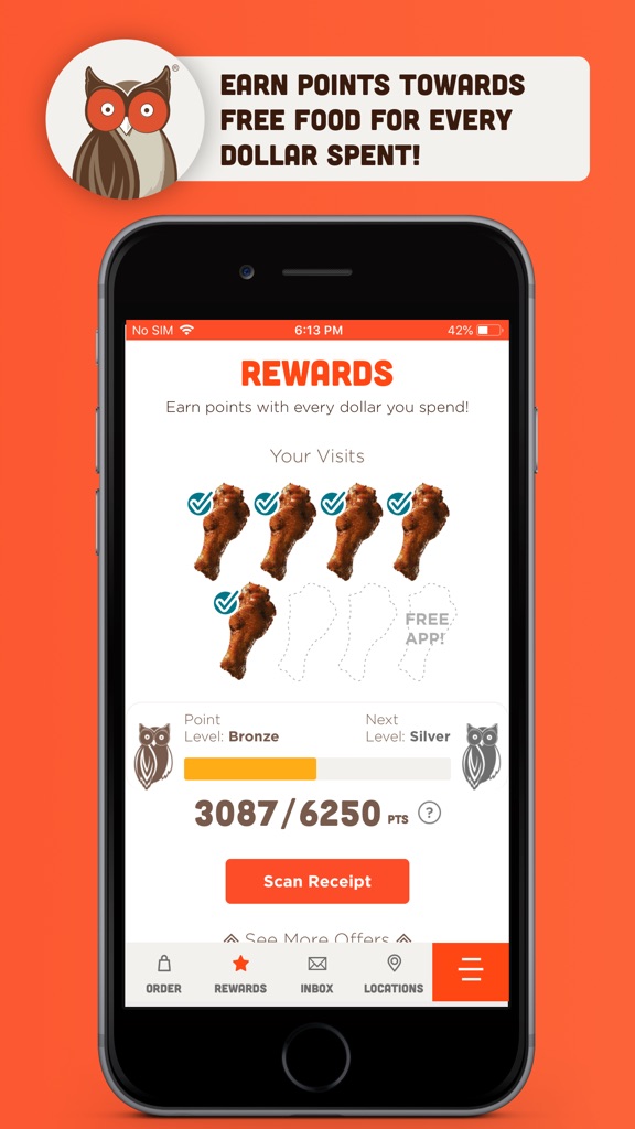 【图】Hooters – Ordering and Rewards(截图2) 【图】Hooters – Ordering and Rewards(截图2)