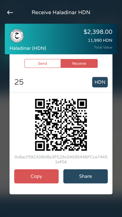 Haladinar HDN Wallet screenshot 3