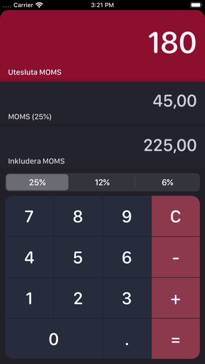 Swedish MOMS Calculator screenshot-6