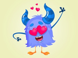 Express yourself with a collection of 90+ Monster stickers