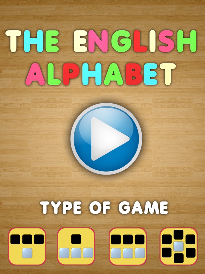 Shadow puzzle English alphabet