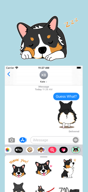 TriColor Corgi Stickers(圖2)-速報App