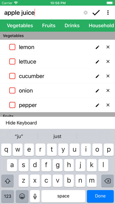 Out of - Grocery Shopping List screenshot 2