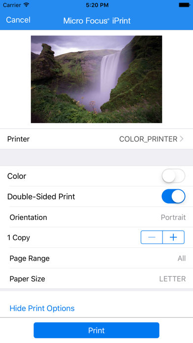 How to cancel & delete Micro Focus iPrint from iphone & ipad 3