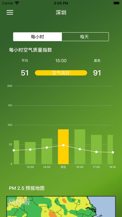 PM2.5预报雾霾-爱呼吸