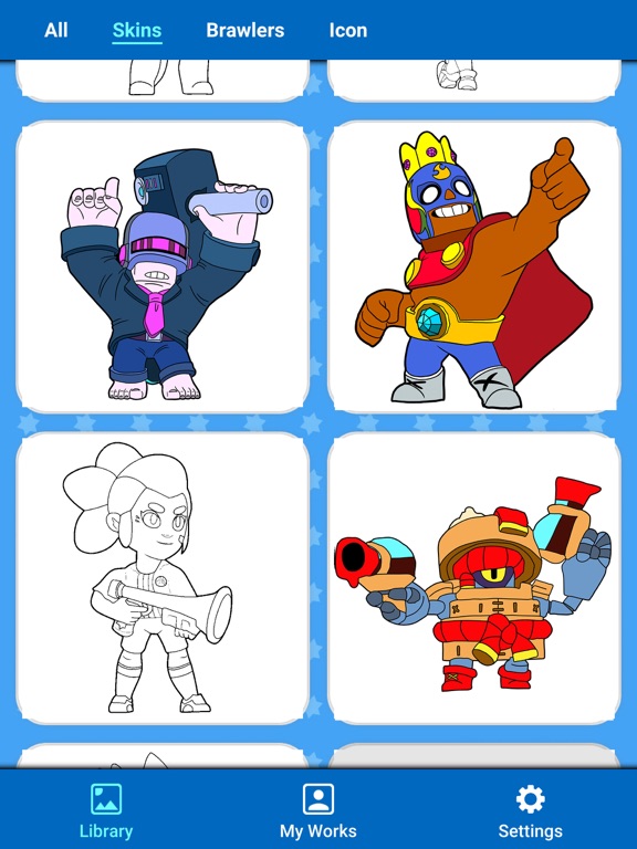 2021 Coloring Pages For Brawl Stars App Download For Iphone Ipad Latest - brawl star bloqur a 0 d7