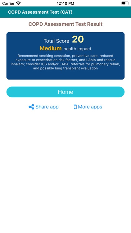 COPD Assessment Test