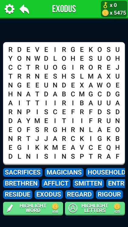 Bible Crossword - Word Search