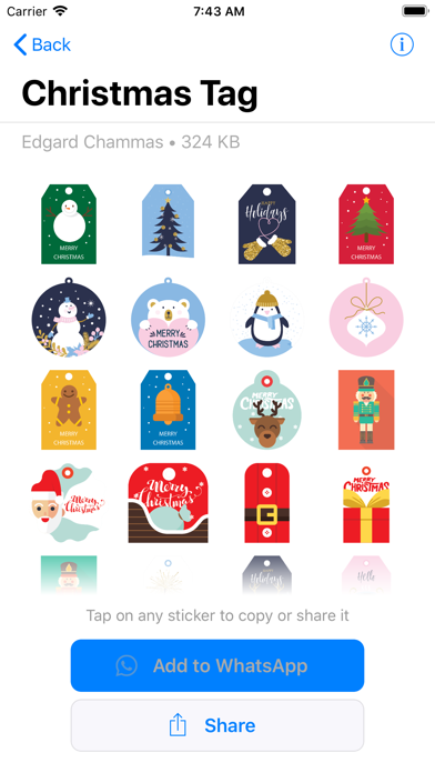Xmas Stickers, Merry Christmas screenshot 2