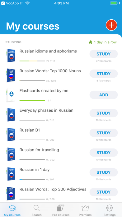 VocApp Language: Learn Russian screenshot 3